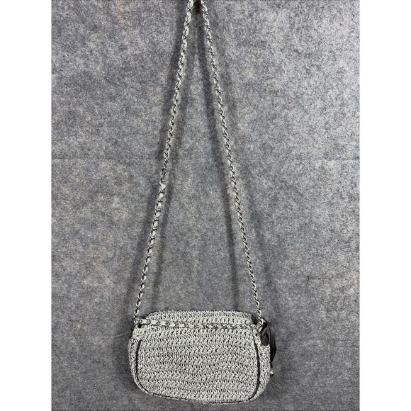 BRIGHTON ANJU JEWELED Sequins Crystals Small CROCHETED Purse Bag w/ Dust Bag - Picture 4 of 13